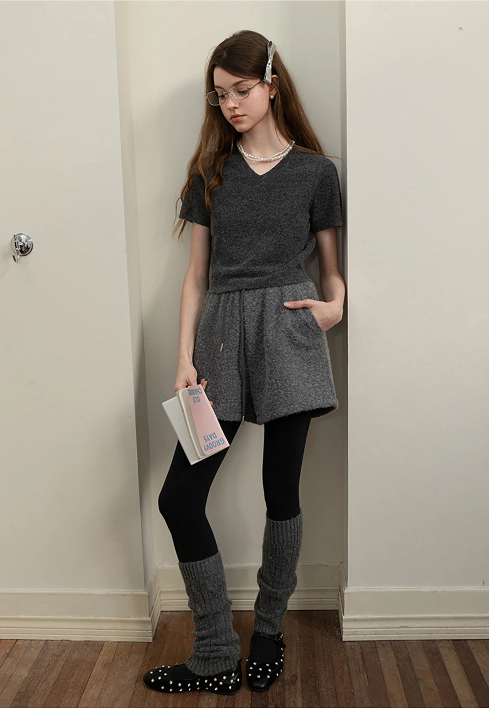 Women’s Knit Top and Cardigan Sweater Set