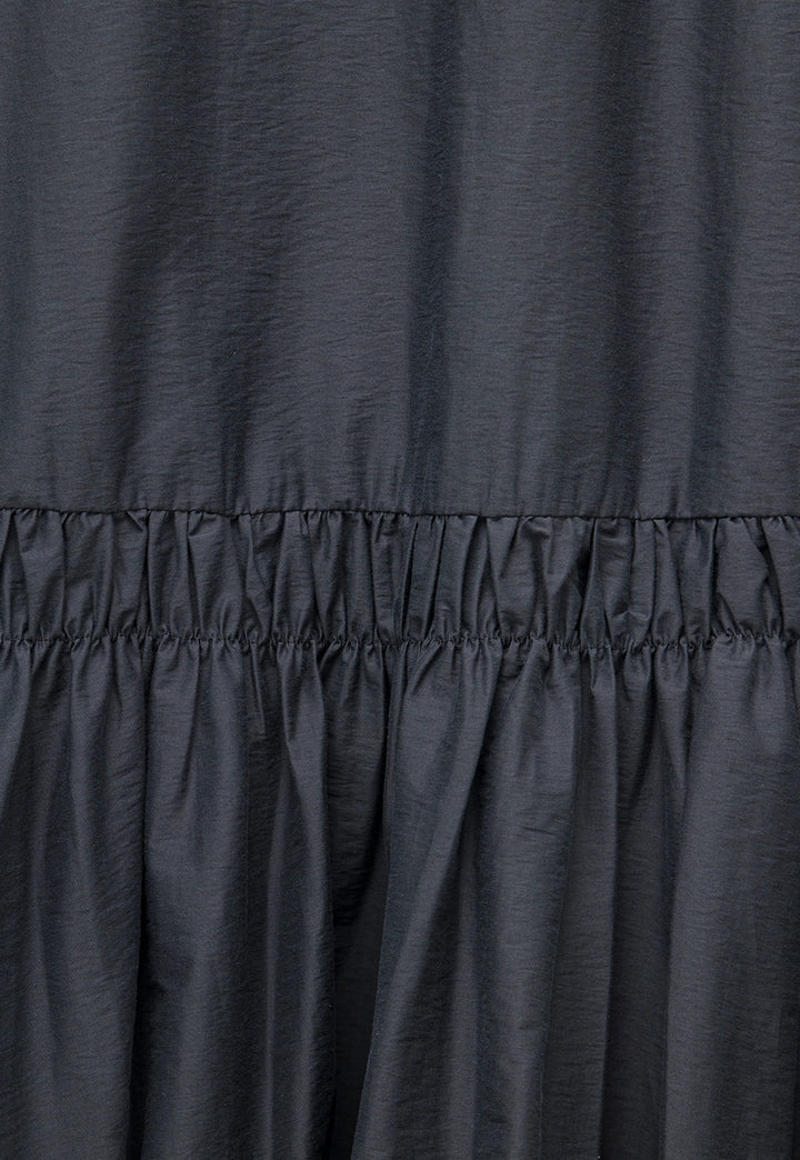 Women's Sleeveless Ruffle Hem Mini Dress