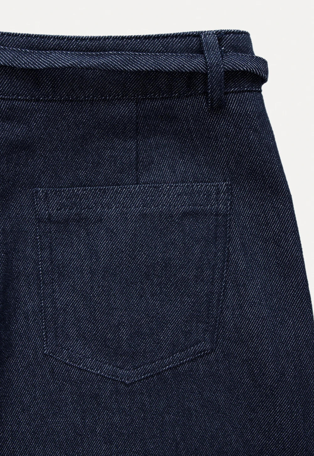 Vintage Loose Wide-Leg Jeans with Waist Tie