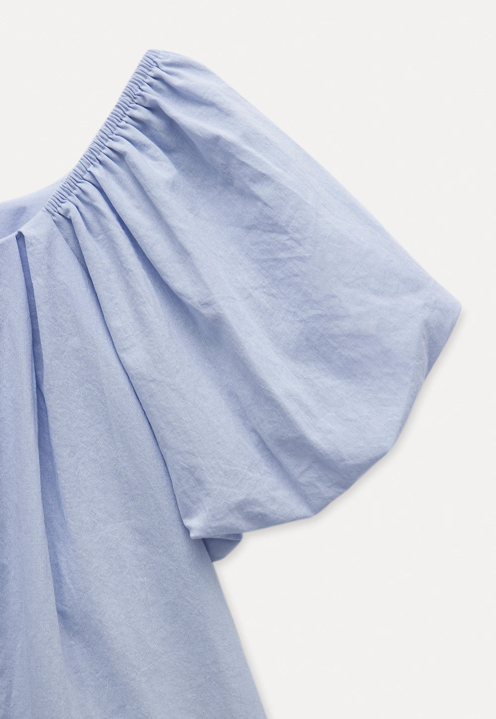 Pleated Puff Sleeve Blouse