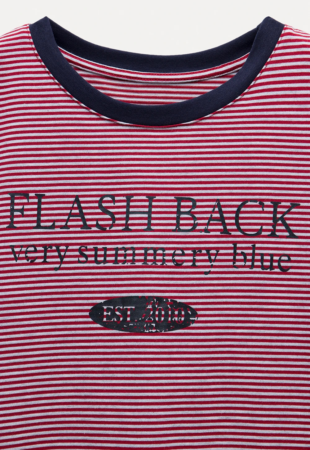 Women's Striped Vintage Print T-Shirt