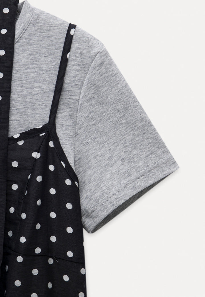 Women’s Polka Dot Layered T-Shirt