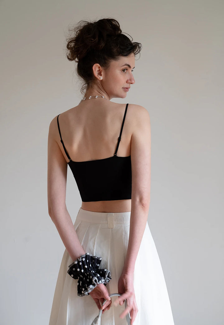 Women’s Lace Eyelet Crop Cami Top