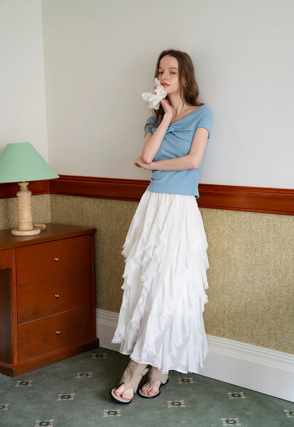 Women’s Twist Off-Shoulder Knit Top
