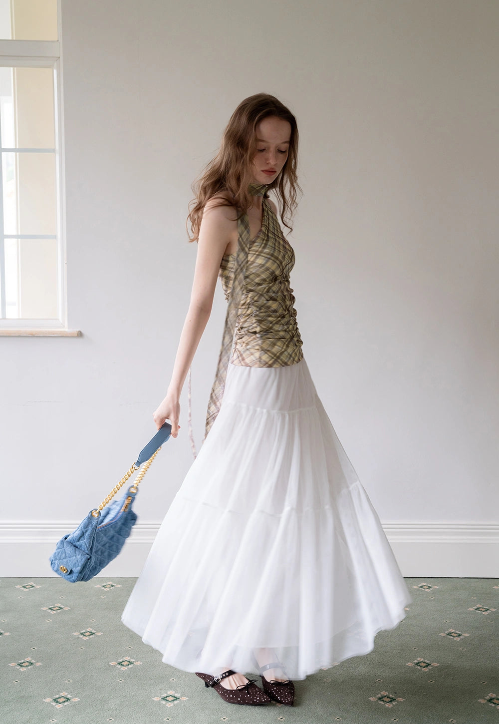 Women’s Tiered Tulle Midi Skirt