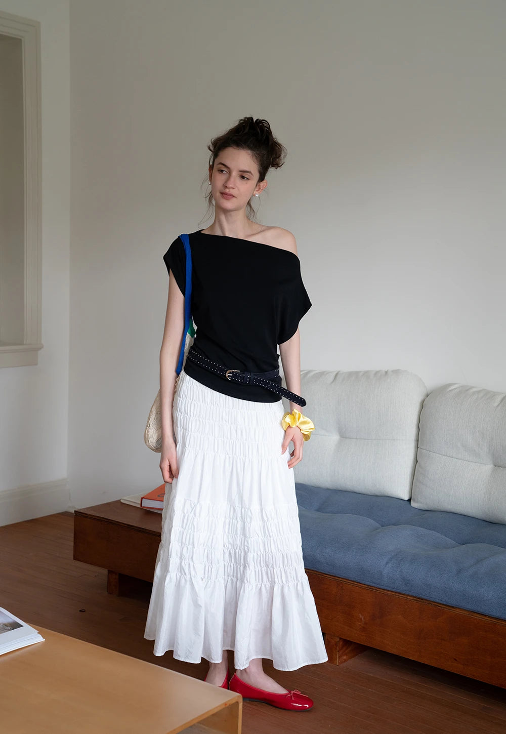 Women's Off Shoulder Batwing Sleeve Top