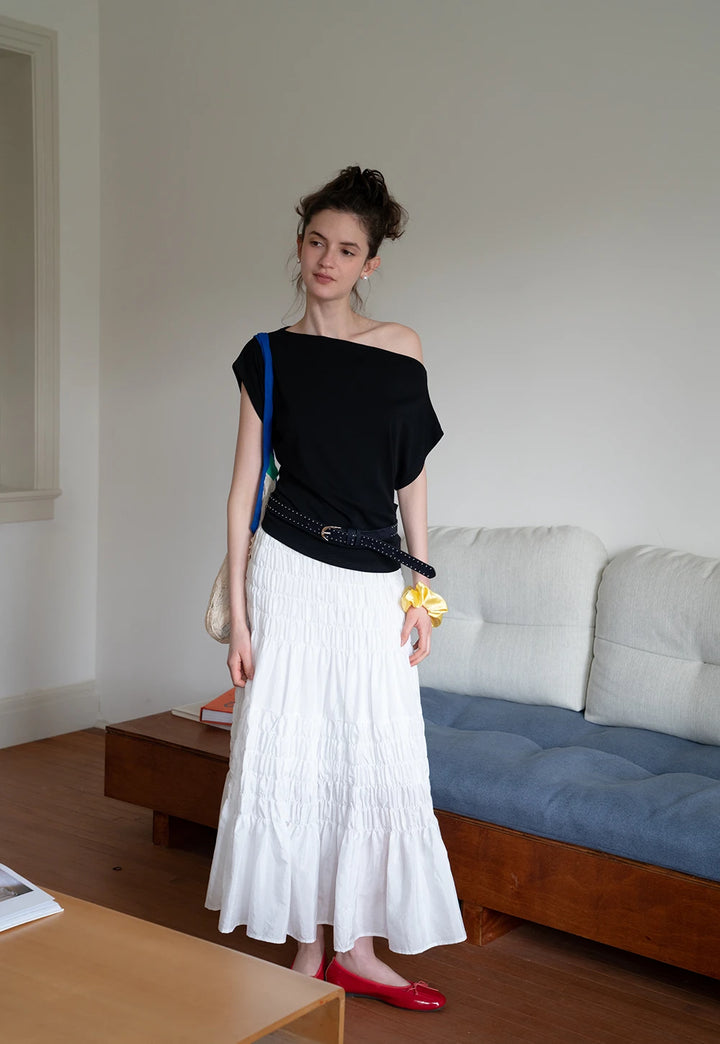 Women's Off Shoulder Batwing Sleeve Top