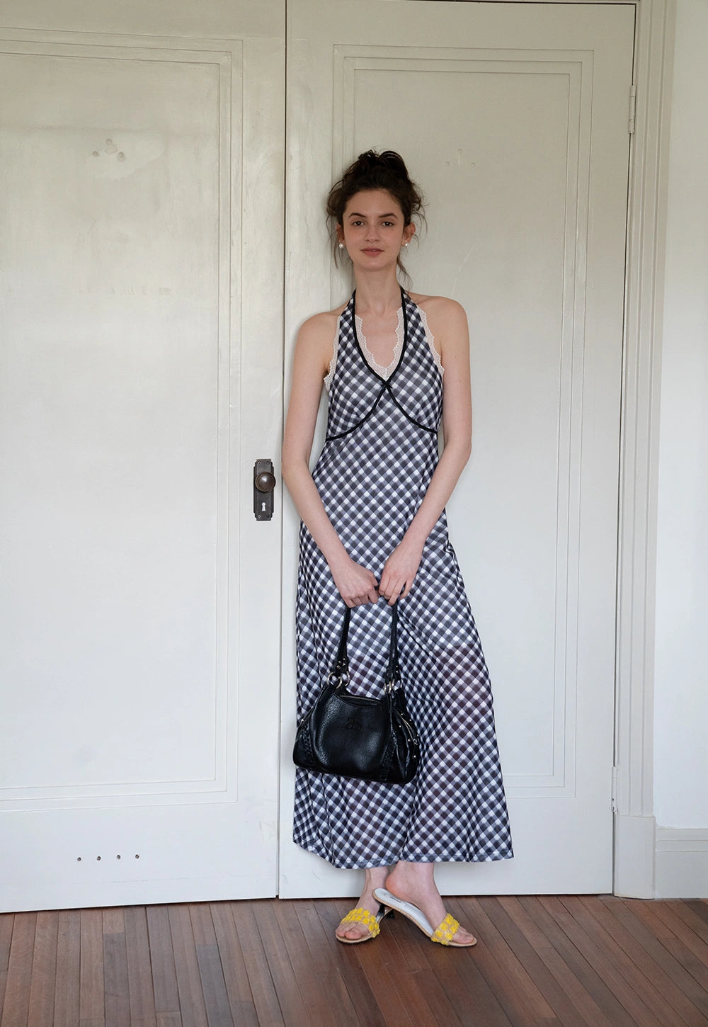 Halter Neck Midi Dress