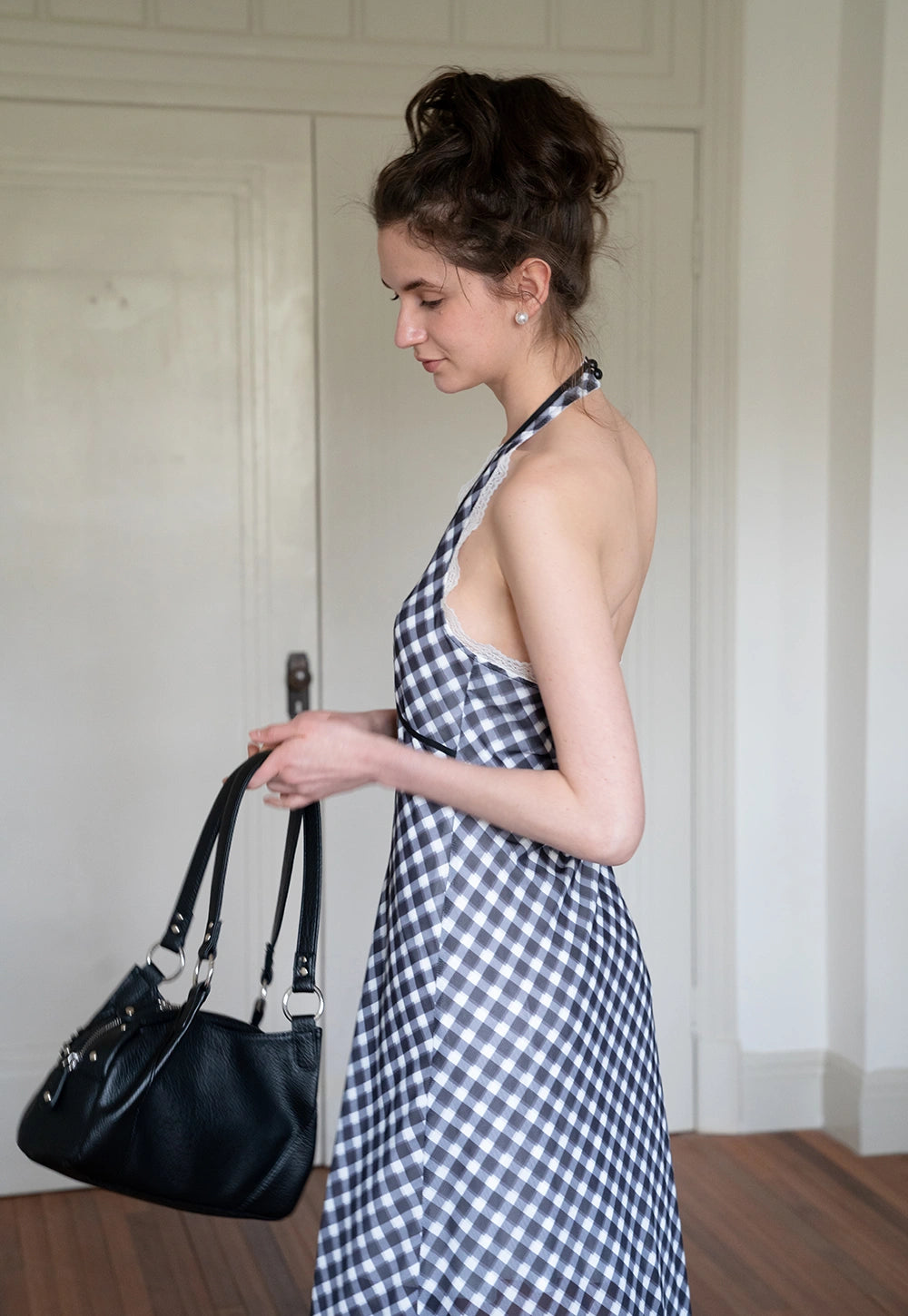 Halter Neck Midi Dress
