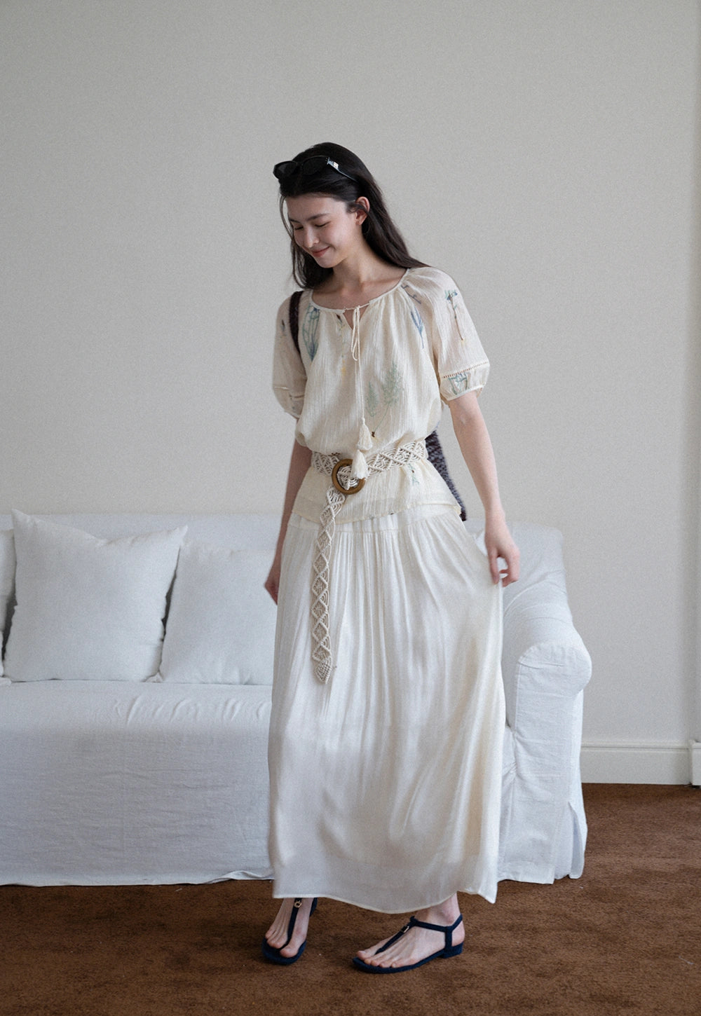 Embroidered Peasant Blouse