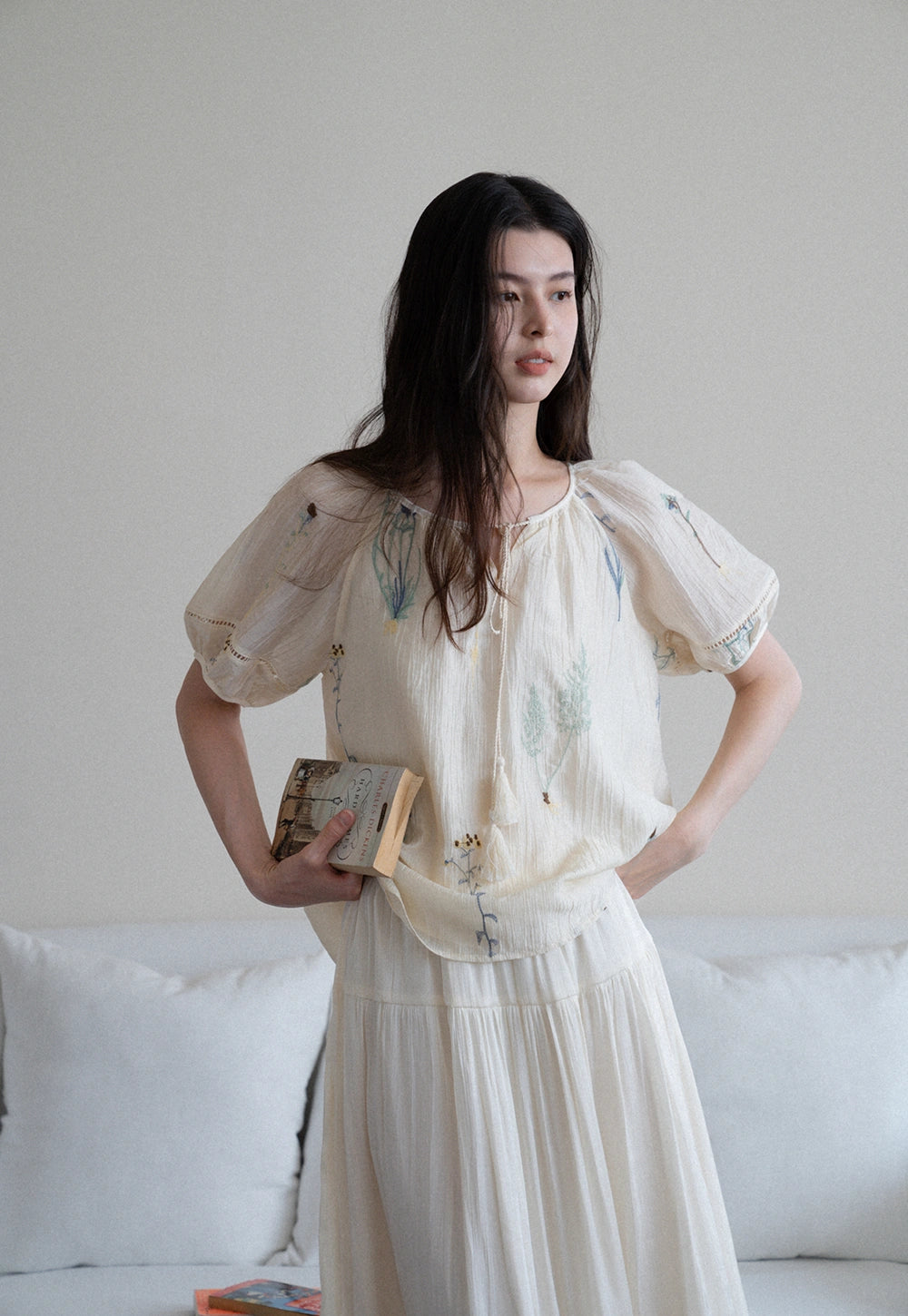 Embroidered Peasant Blouse