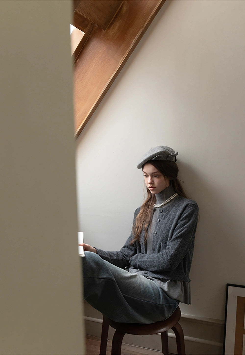 Women’s Knit Top and Cardigan Sweater Set