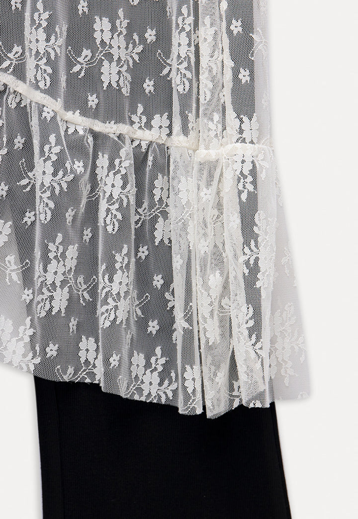 Women’s Lace Skirted Flare Pants