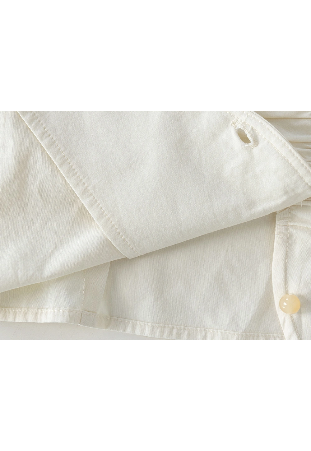 Women's V-Neck Ruched Button-Up Top