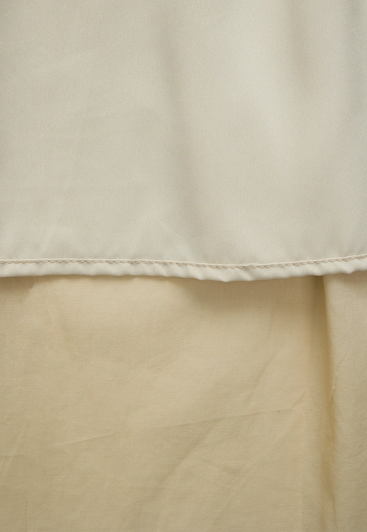 Women’s High Waist Smocked Midi Skirt
