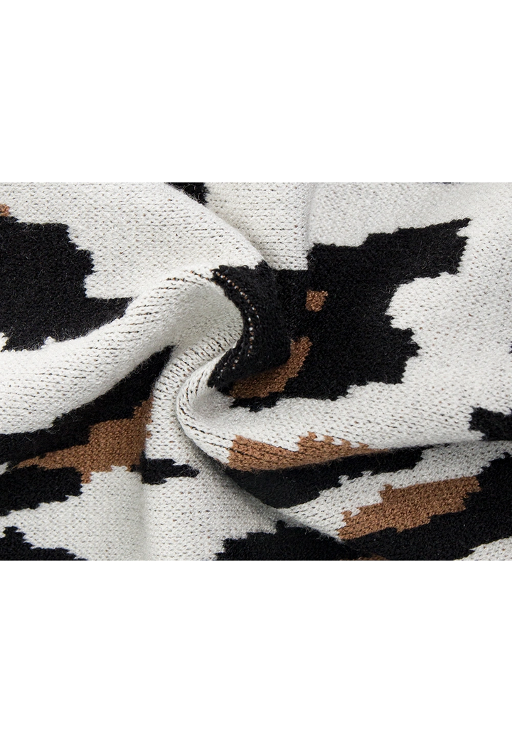 Women's Leopard Print Knit Vest