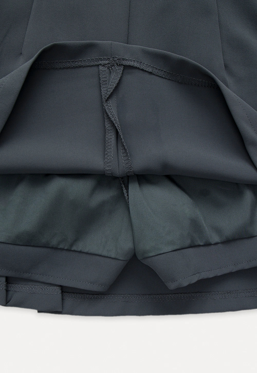 Lace Trim Pleated Skirt
