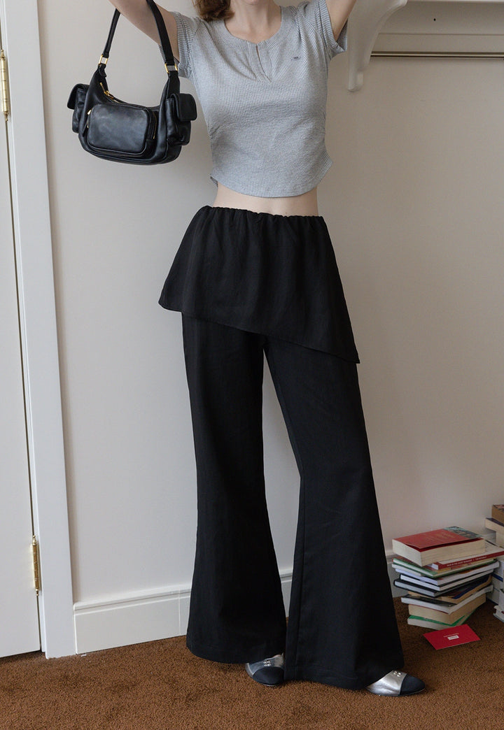 Women's Layered Flare Pants