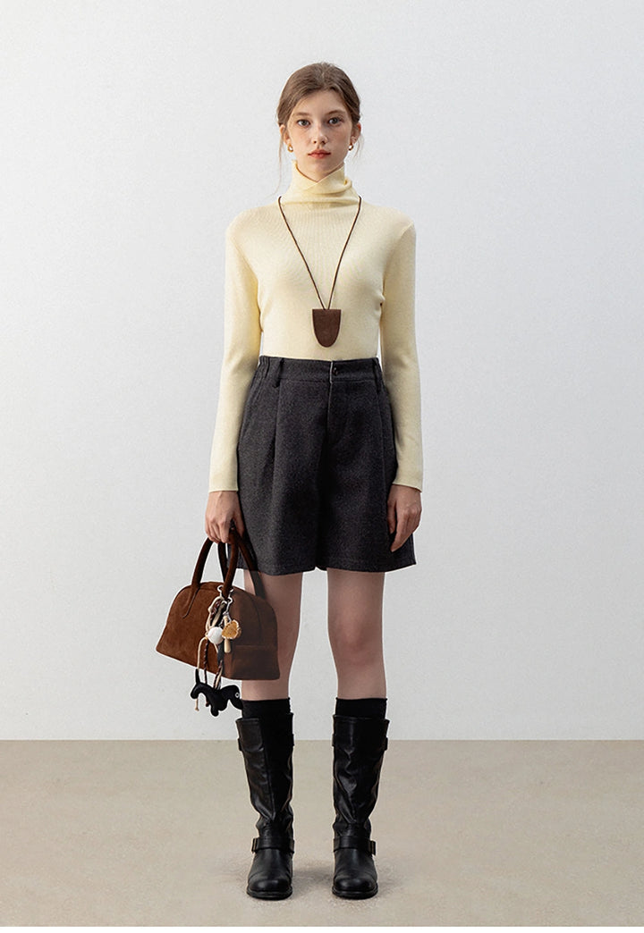 Women's Turtleneck Base Layer Knit Top