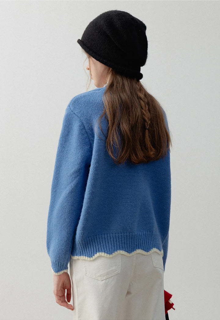 Women's Graphic Crew Neck Knit Sweater