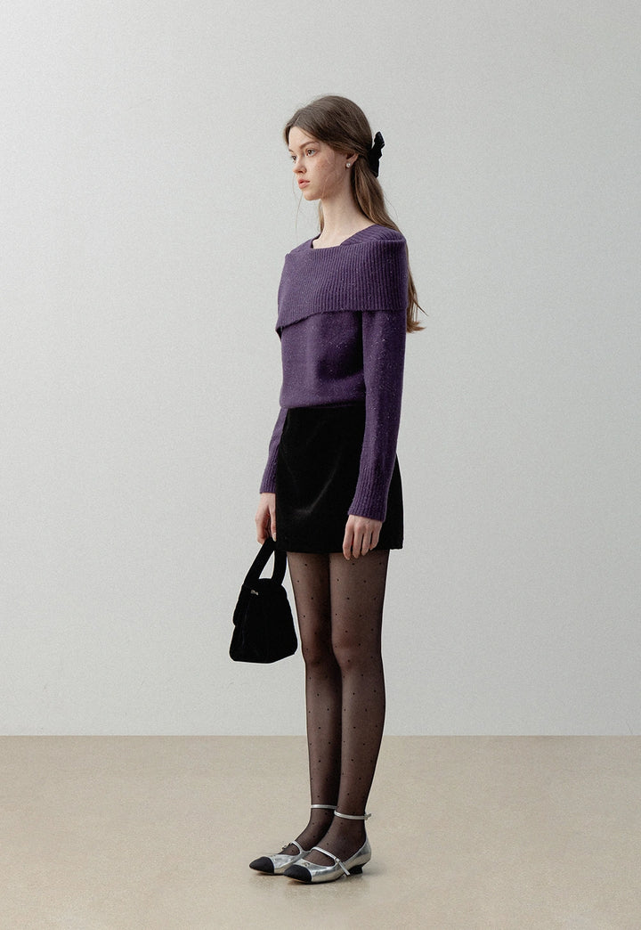 Women's Asymmetrical Knit Sweater