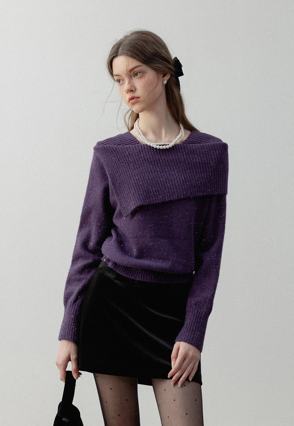 Women's Asymmetrical Knit Sweater