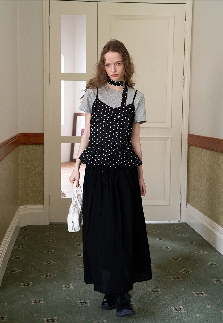 Women’s Polka Dot Layered T-Shirt