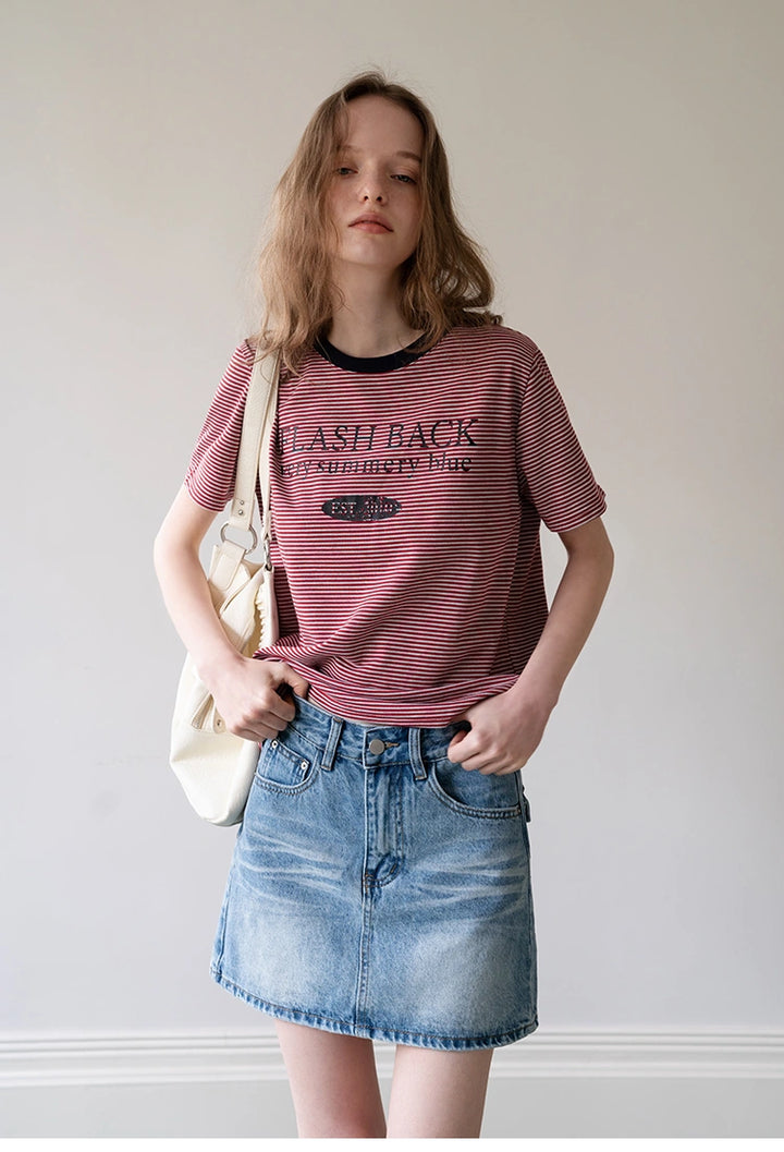 Women’s A-Line Denim Mini Skirt
