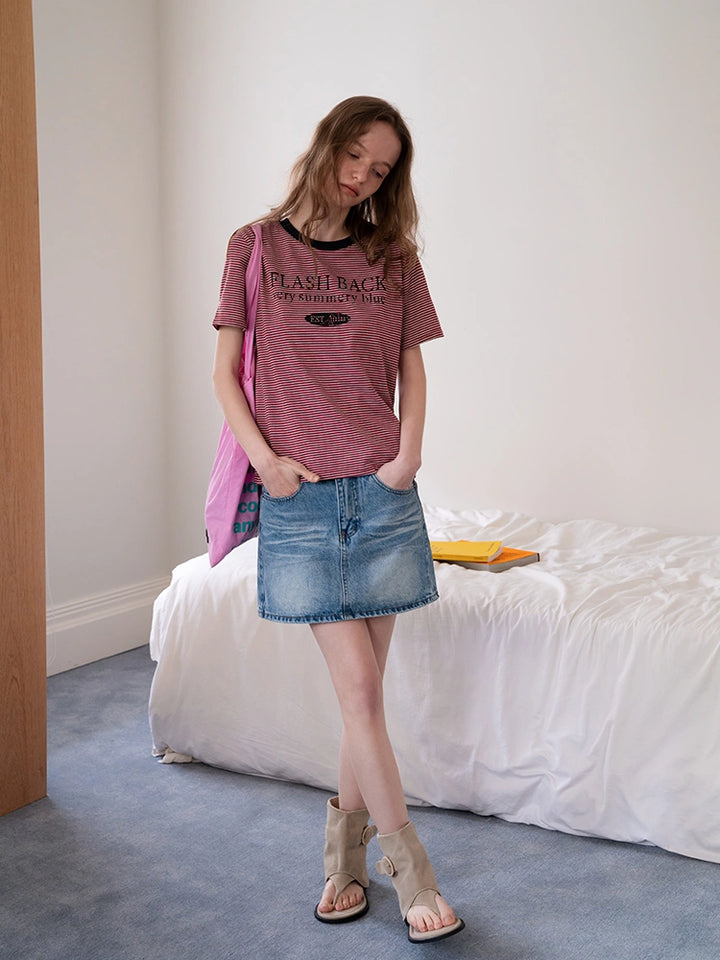 Women’s A-Line Denim Mini Skirt