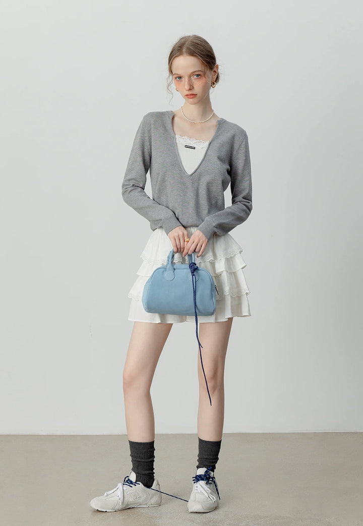 Women's Layered V-Neck Sweater