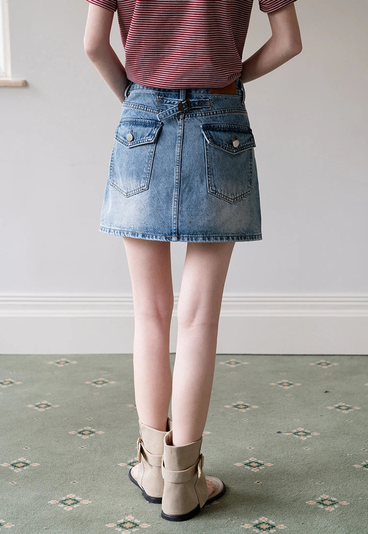 Women’s A-Line Denim Mini Skirt