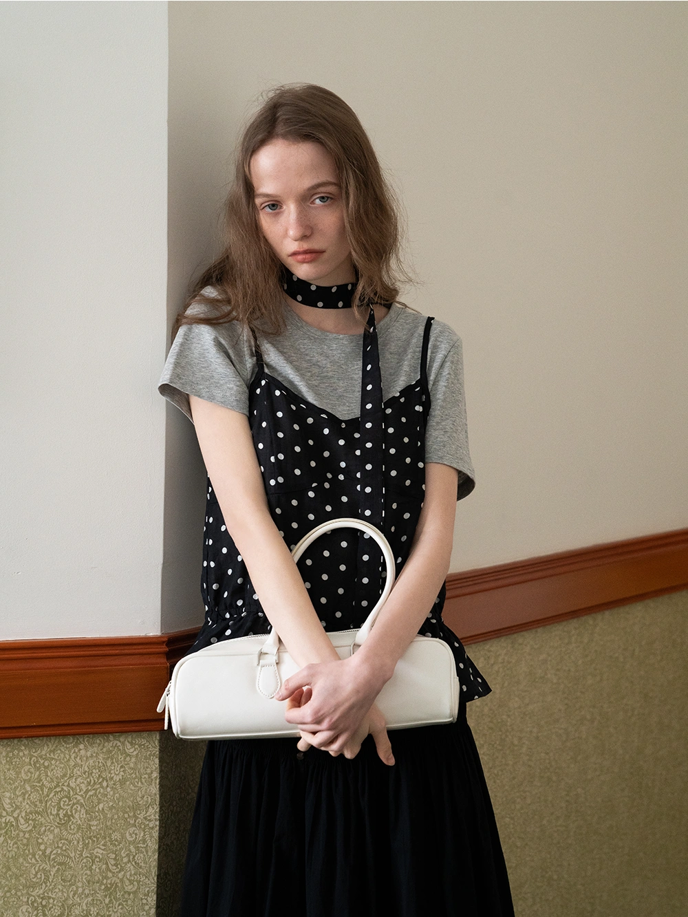 Women’s Polka Dot Layered T-Shirt