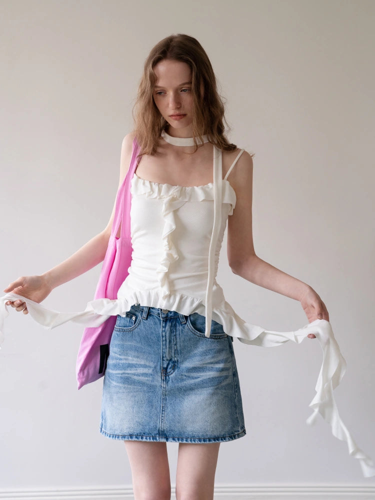 Women’s A-Line Denim Mini Skirt
