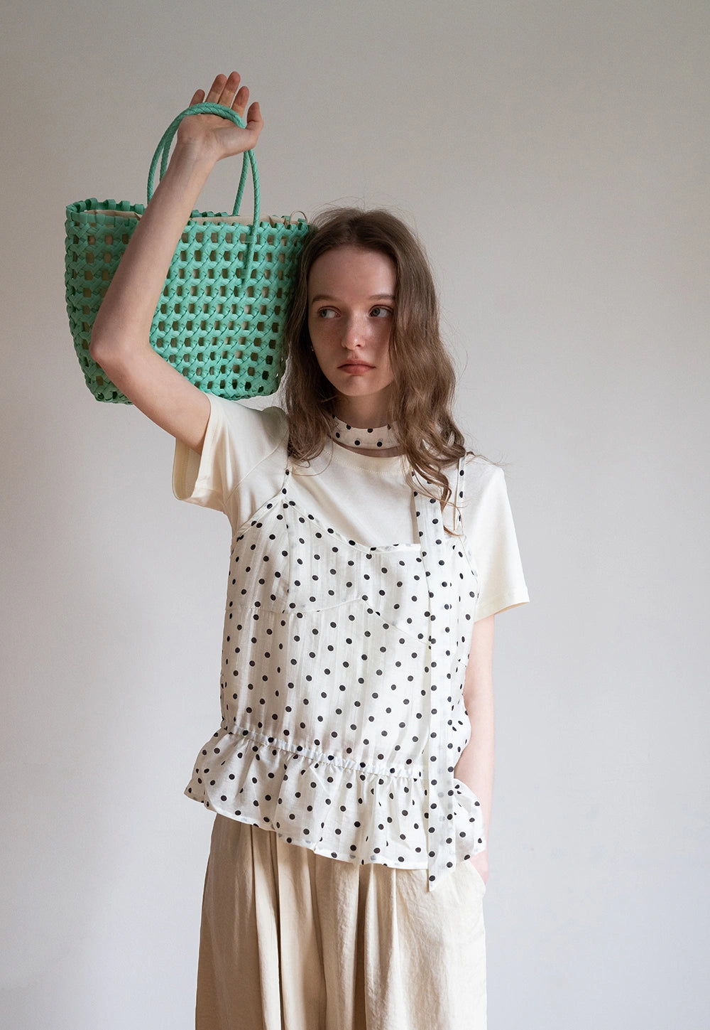 Women’s Polka Dot Layered T-Shirt