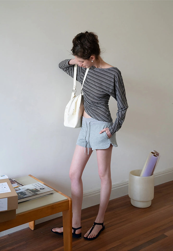 Drawstring Sweat Shorts