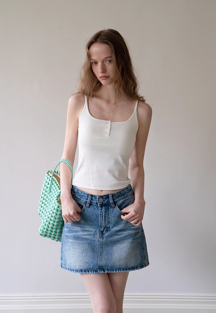 Women’s A-Line Denim Mini Skirt