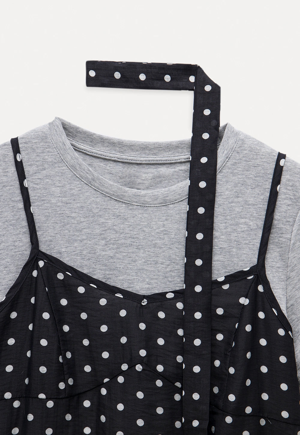 Women’s Polka Dot Layered T-Shirt