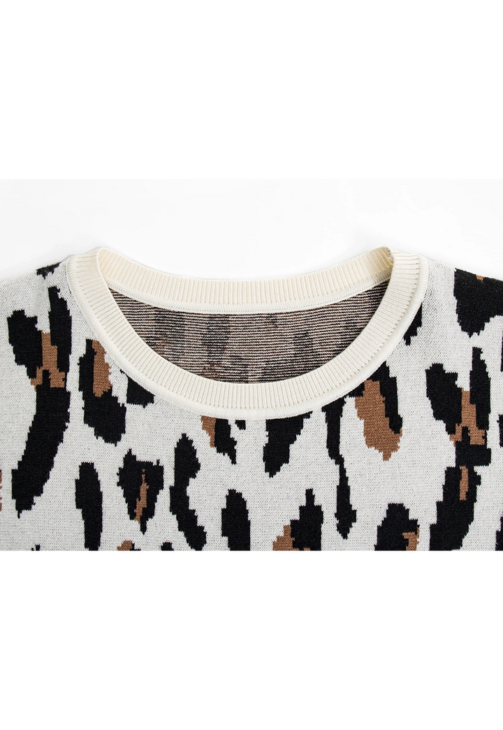 Women's Leopard Print Knit Vest
