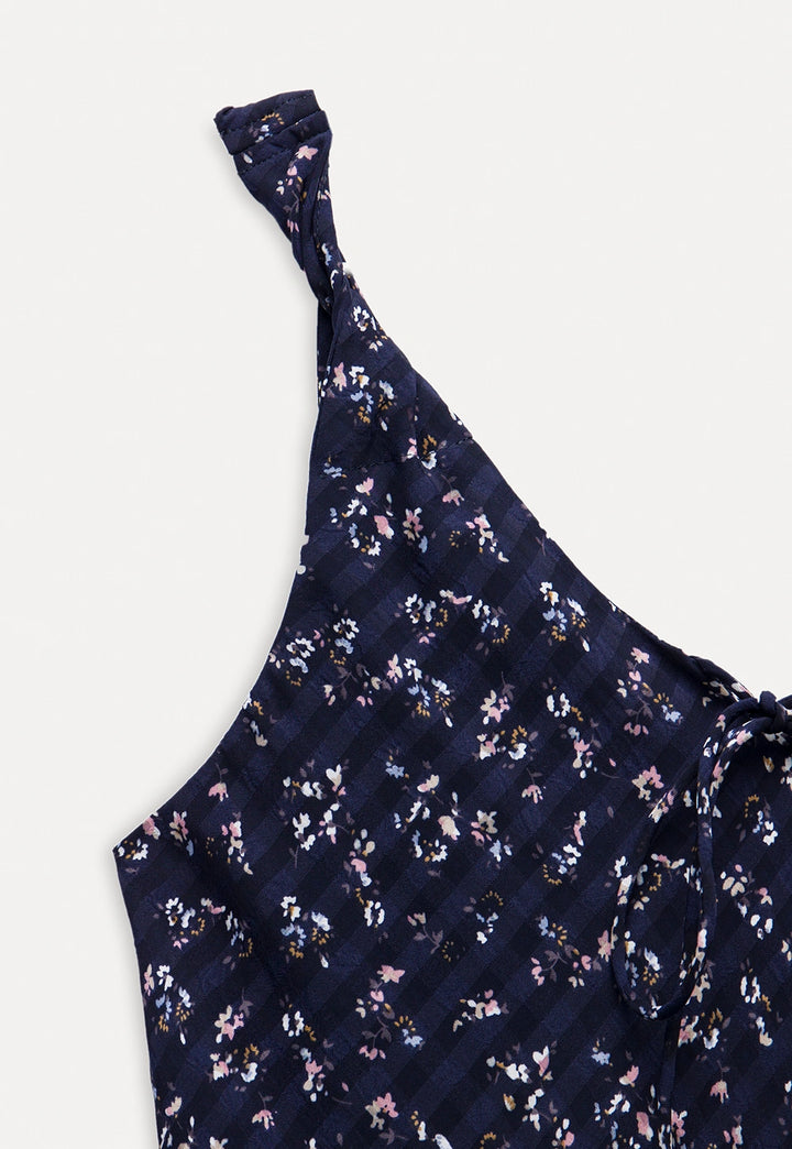 Floral Tie Strap Dress