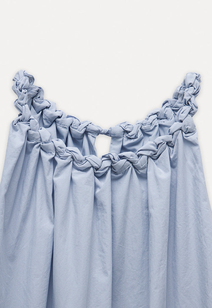 Braided Strap Bubble Top