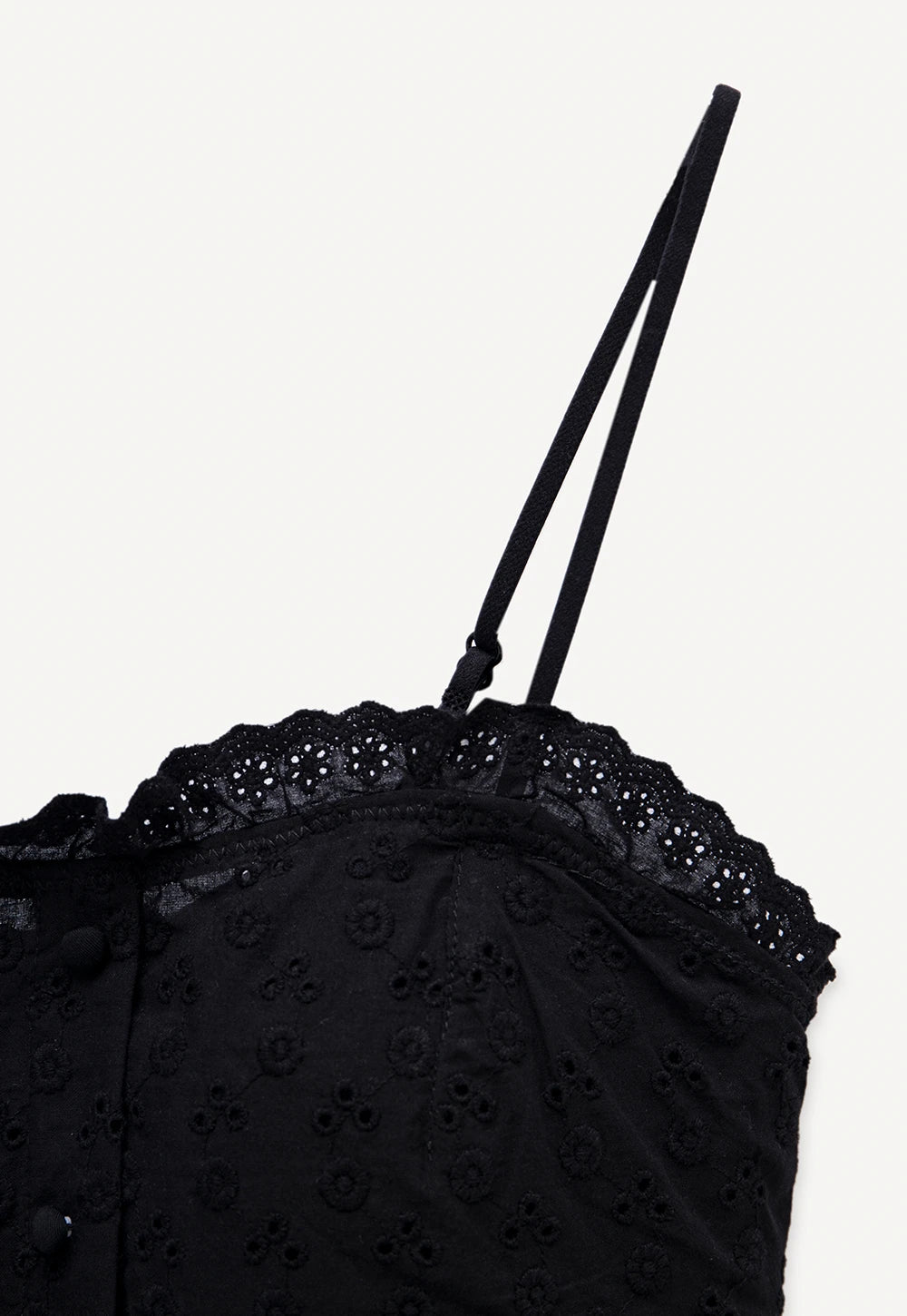 Women’s Lace Eyelet Crop Cami Top