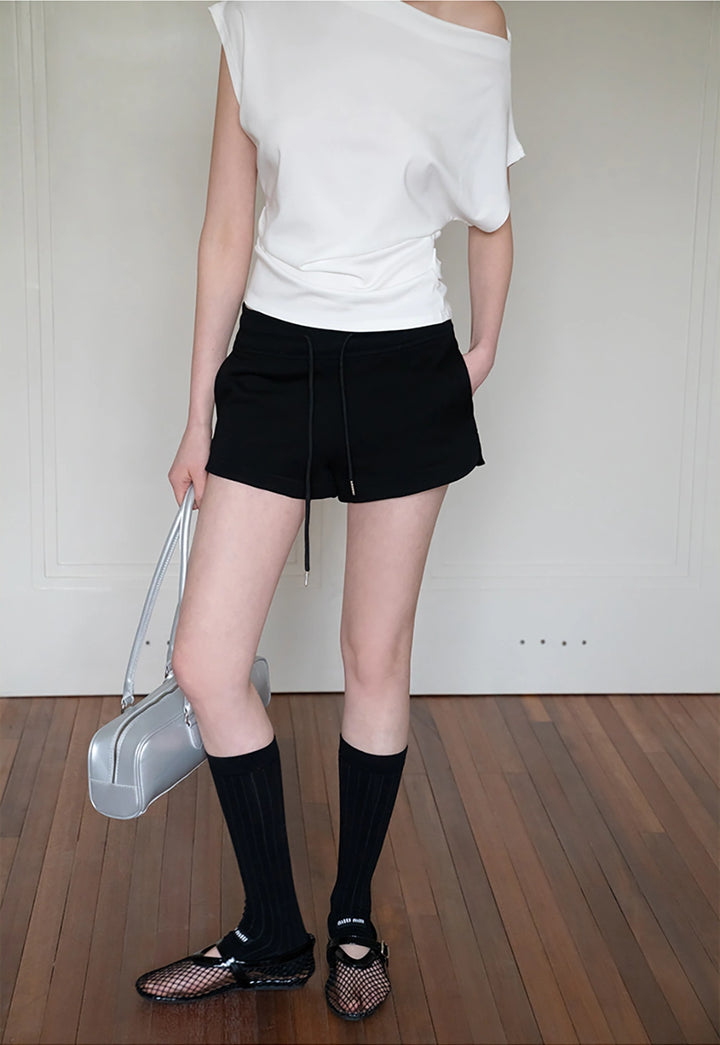 Drawstring Sweat Shorts