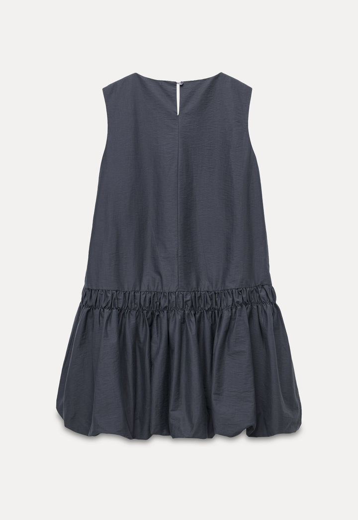 Women's Sleeveless Ruffle Hem Mini Dress