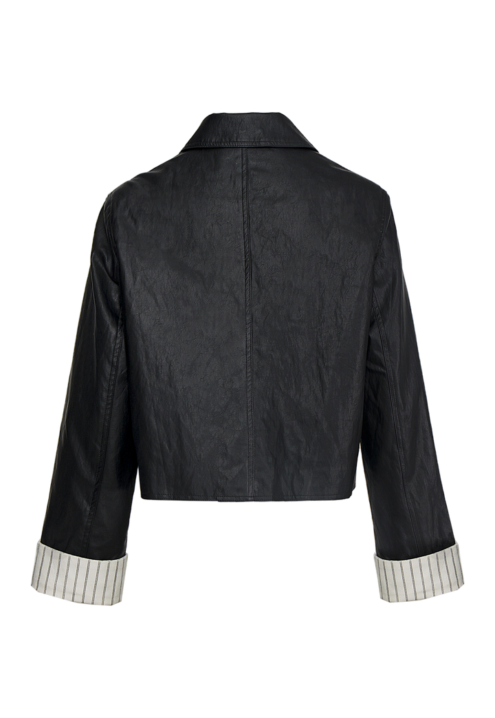 Women's Black Button-Up Jacket
