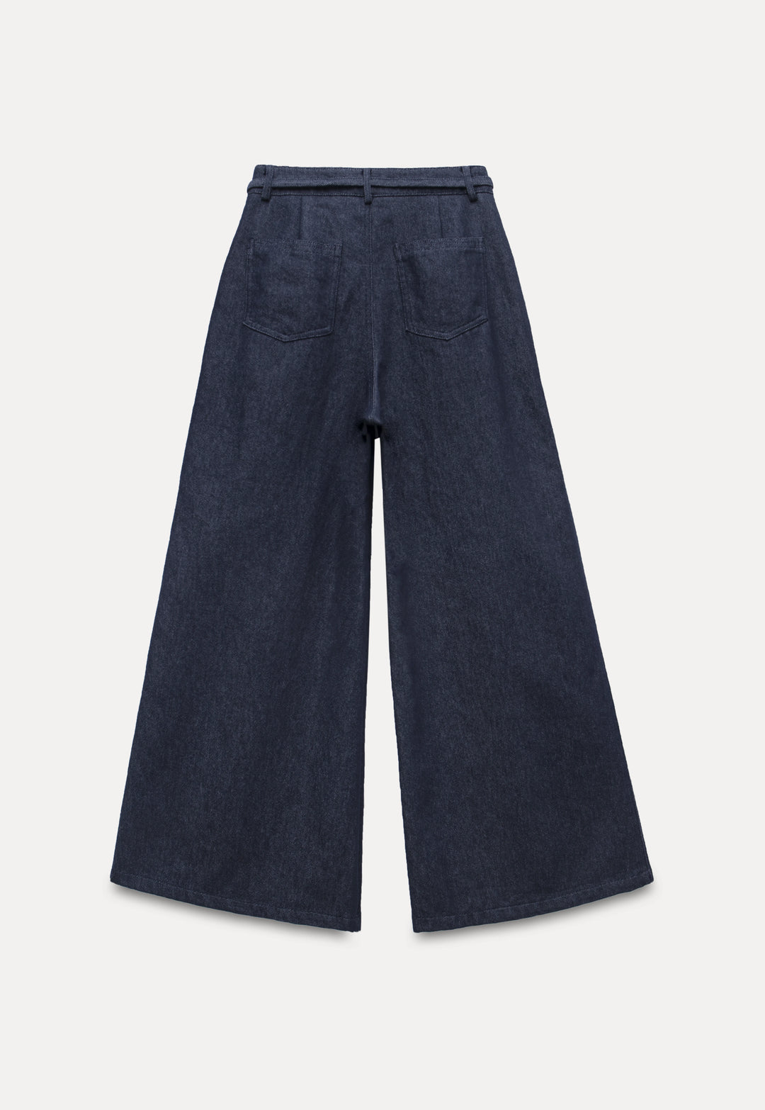 Vintage Loose Wide-Leg Jeans with Waist Tie