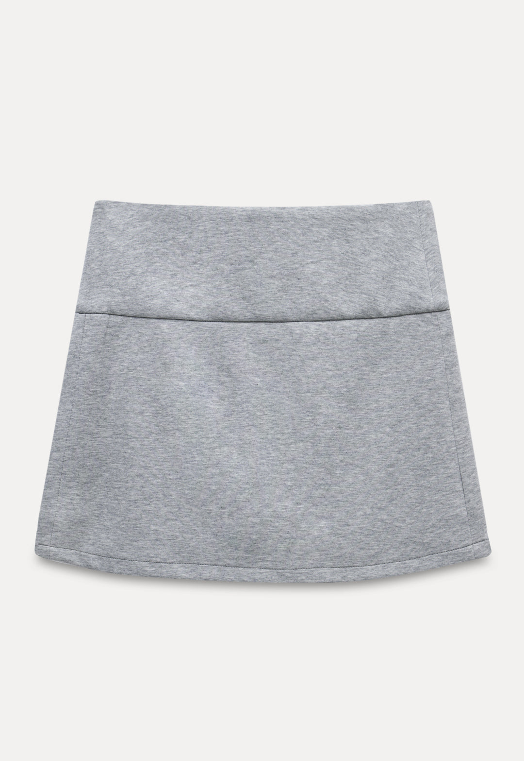 Casual Mini Skirt with Wide Waistband