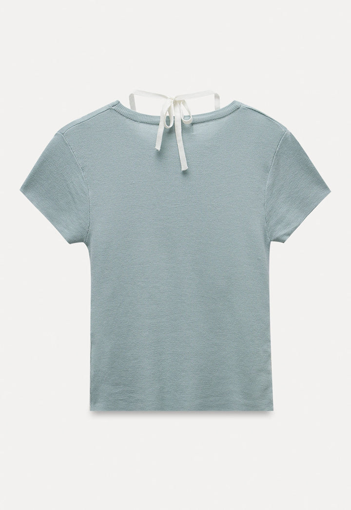 Layered Lace Trim Tee