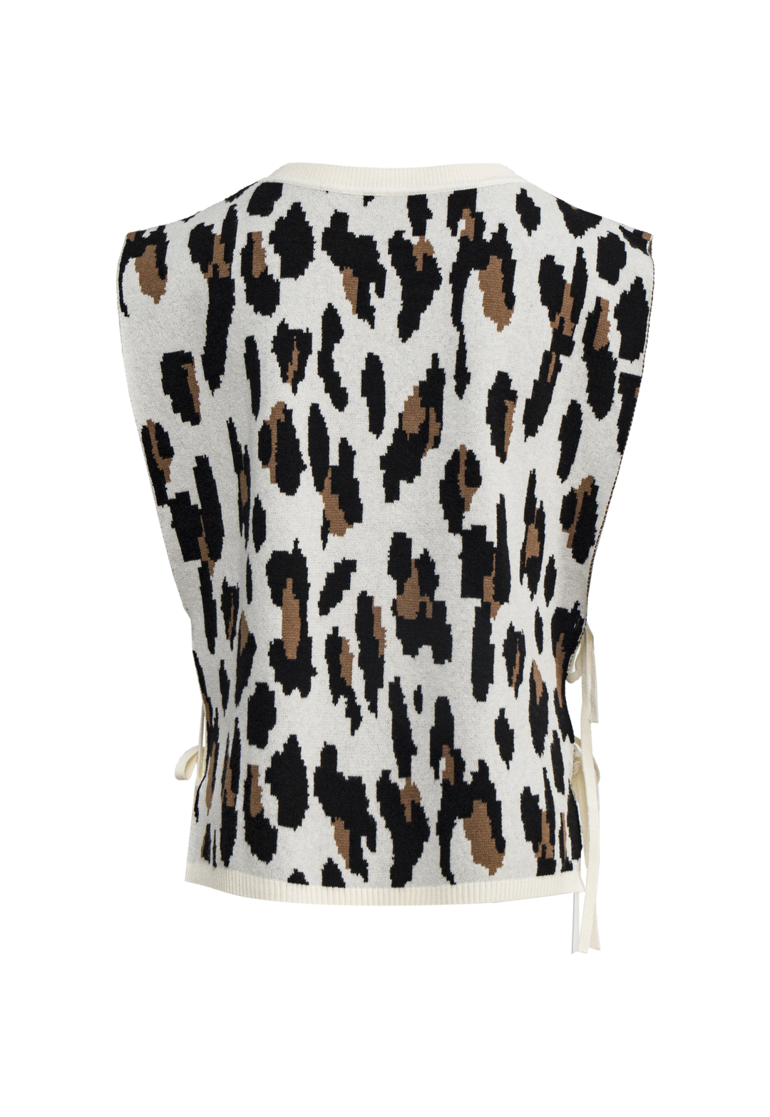 Women's Leopard Print Knit Vest