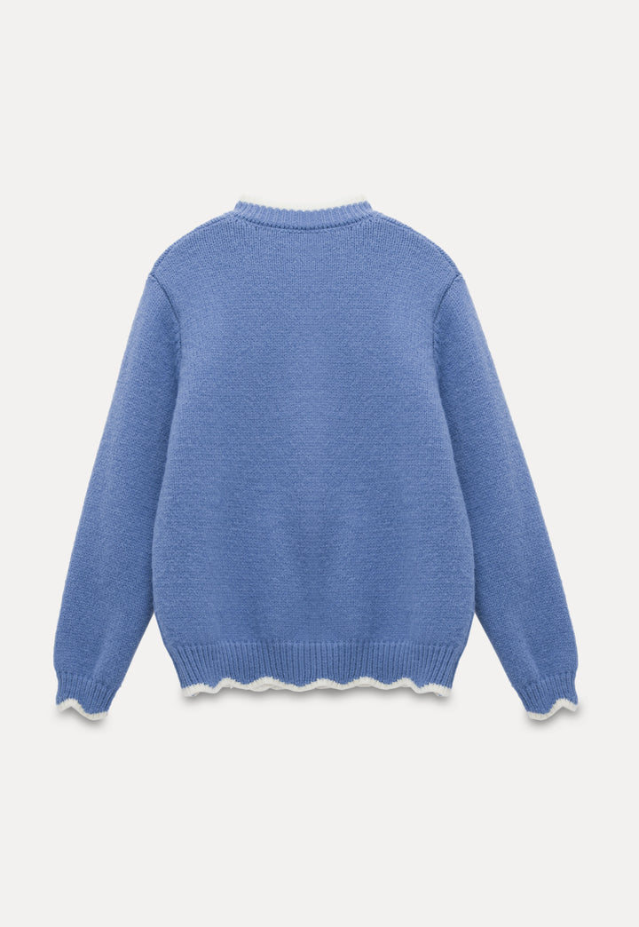 Women's Graphic Crew Neck Knit Sweater