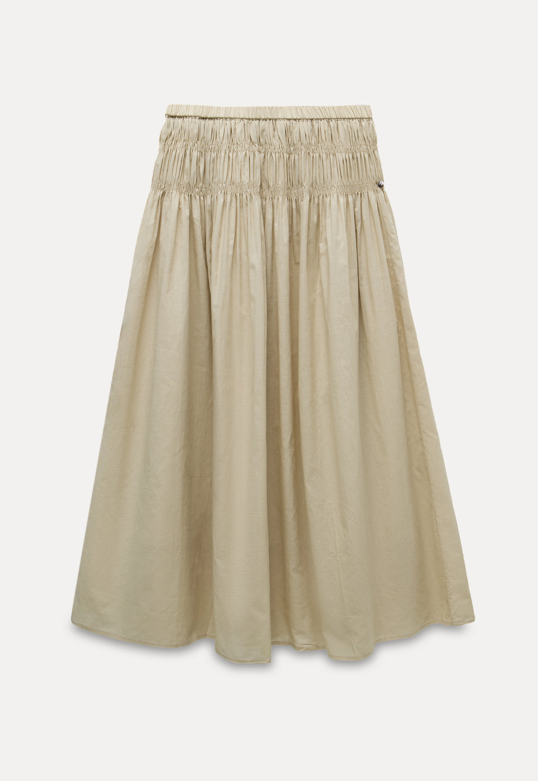 Women’s High Waist Smocked Midi Skirt